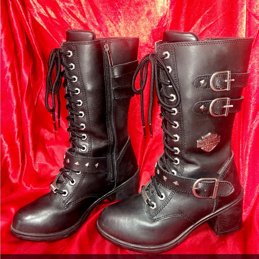 Harley-Davidson Black Leather Boots